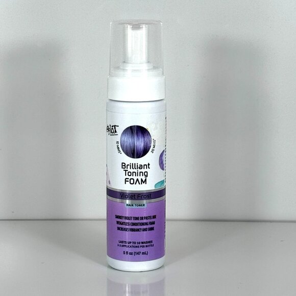 Splat Brilliant Toning Foam Violet Frost Hair Toner 5 Oz Cruelty-Free For Blonde - Picture 2 of 6